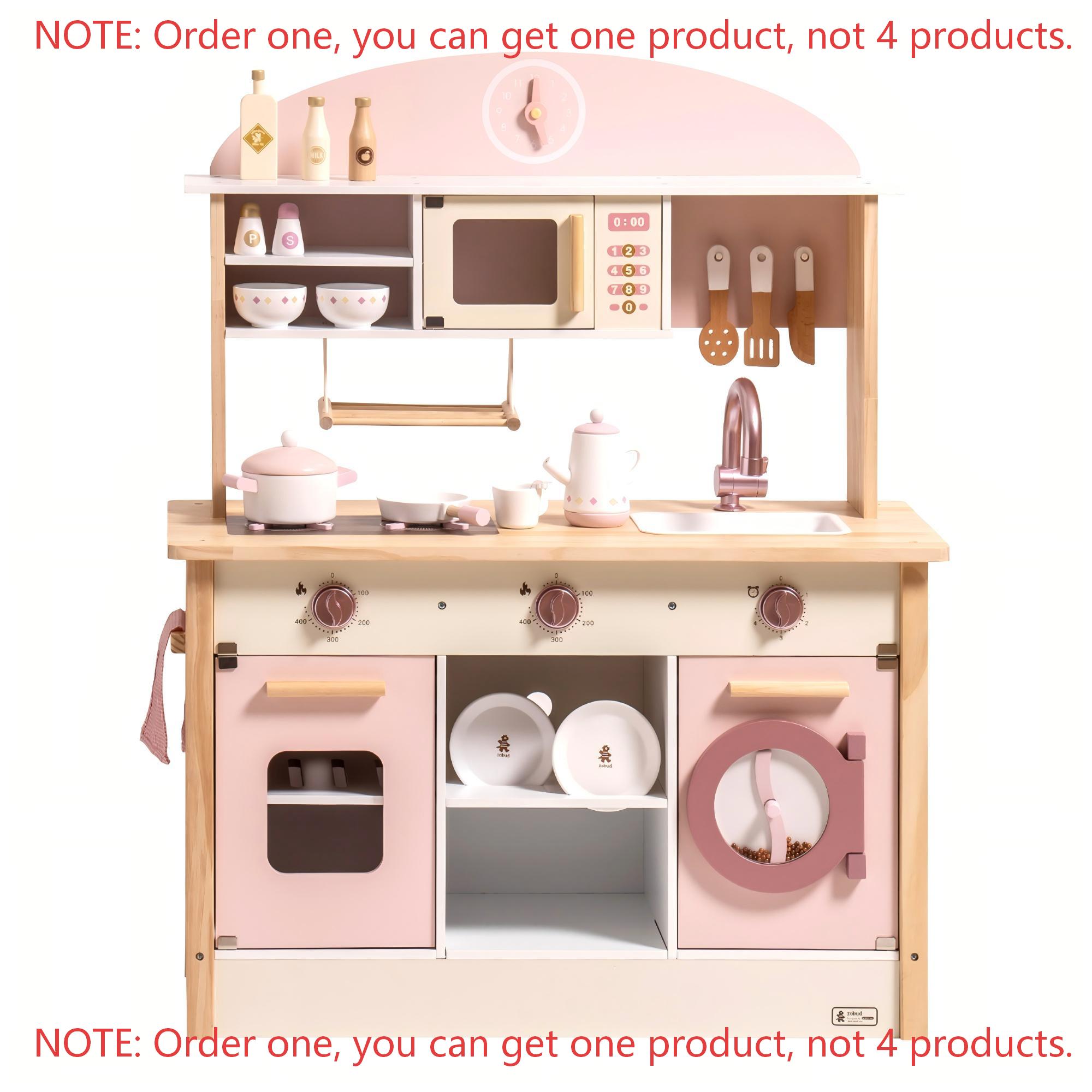 Детская деревянная розовая игр – обзор и цена Kids Toys Kitchen Set